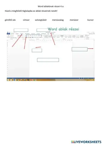 Wordablak részei 4o