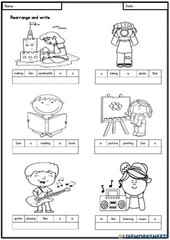 Unit 9: At The Beach (Words arranging)