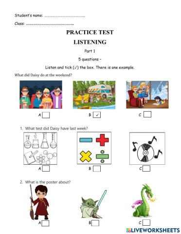 GS3-EOT-Review 1-Unit 1-Listening Practice