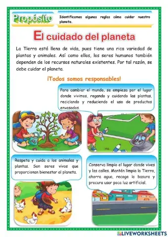 El cuidado del planeta