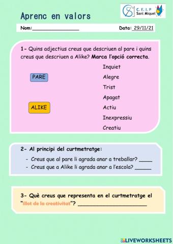 APRENC EN VALORS