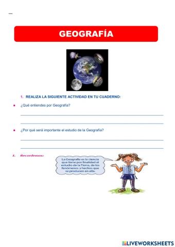 División de la geografía