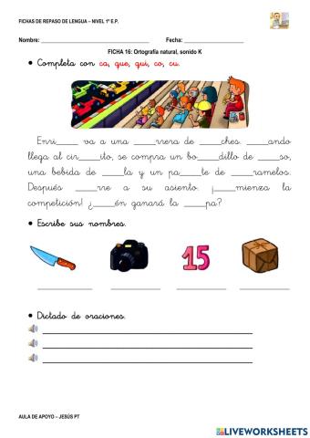 Ficha Lengua 16-1Ep-Sonido K