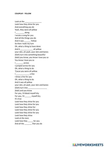 Listenings with songs