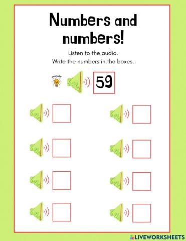 Numbers and numbers