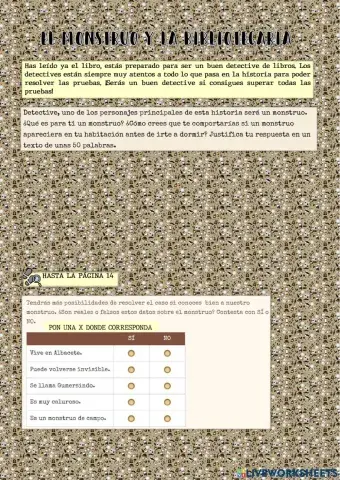 El monstruo y la bibliotecaria