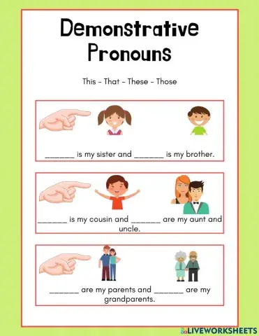 Demonstrative Pronouns