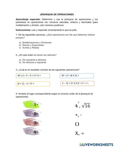 Jerarquía de operaciones