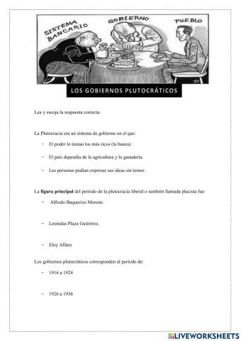 Gobiernos plutocráticos