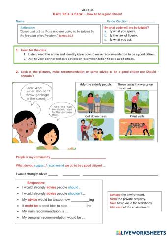 How to be a good citizen!