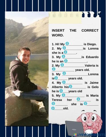 Talking about my family efc