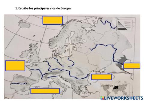 Los principales ríos de Europa