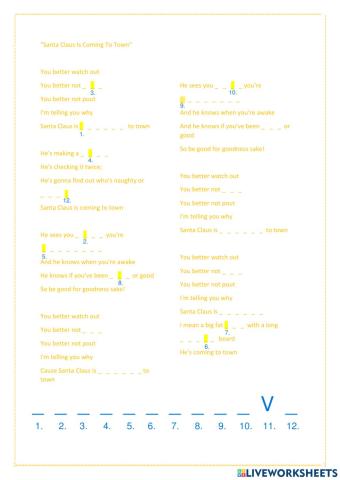 Santa Claus Is Comin' To Town