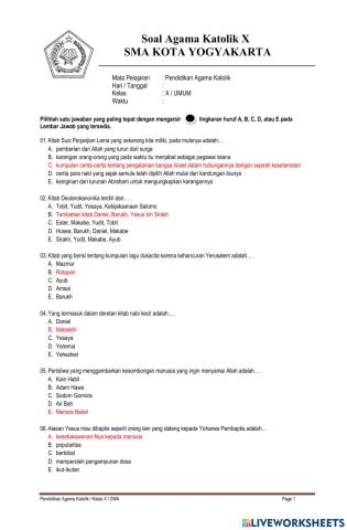 Pendidikan Agama Katolik