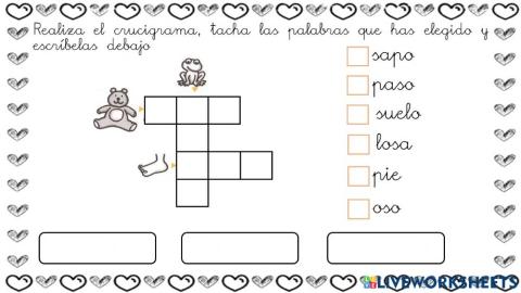 Crucigrama s