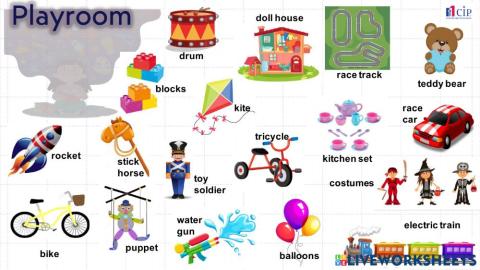Vocabulary week 37 Playroom