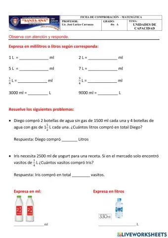 Undidades de capacidad