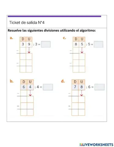 Algoritmo de división