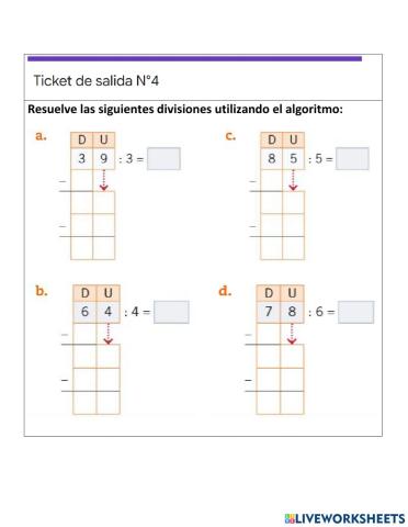 Algoritmo de división