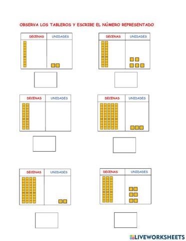 Números hasta el 50