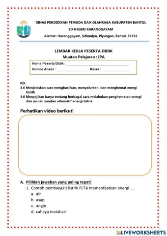 Tema 4 Subtema 1 Penyaluran Energi Listrik