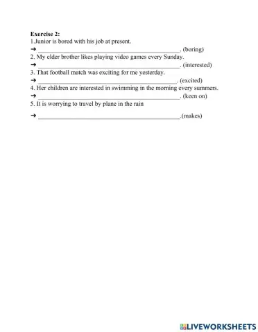 Adj-ed Adj-ing. rewwriting