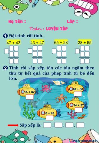 Toán - Luyện tập trang 78,79