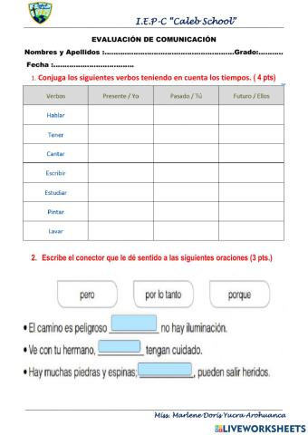 Examen de comunicación