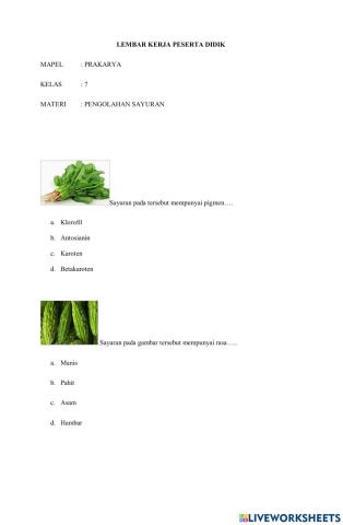 Lkpd sayuran