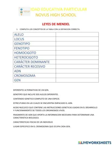 Leyes de mendel