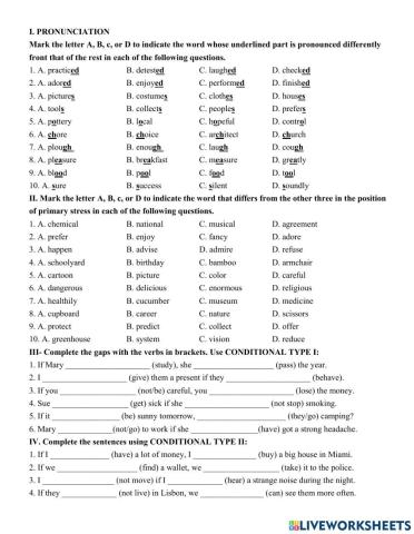 Grade 9- Condition 1-2