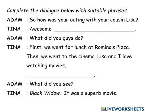 Text book form 4 dialogue