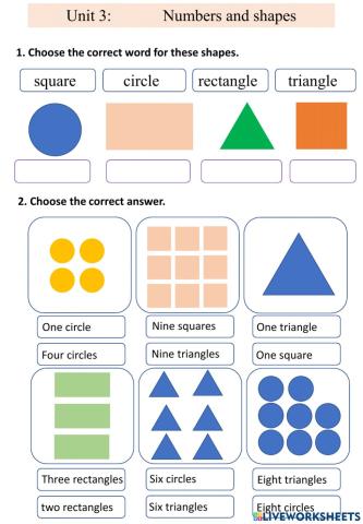 Numbers and shapes