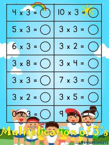 Times Table 3