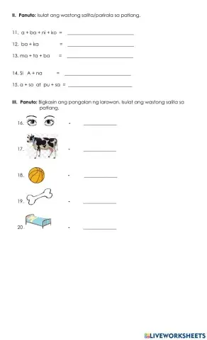 Third Summative Test in Mother Tongue (Part 2)