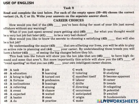 ZNO Use of English 11