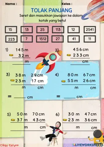 Tolak panjang tahun 3