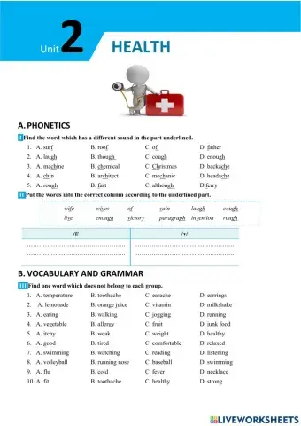 English 7 big4 unt 2 vocabulary and grammar