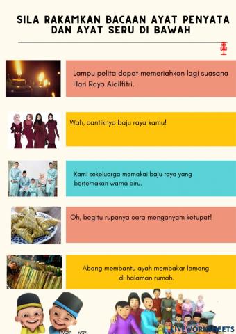 Ayat Penyata dan Ayat Seru