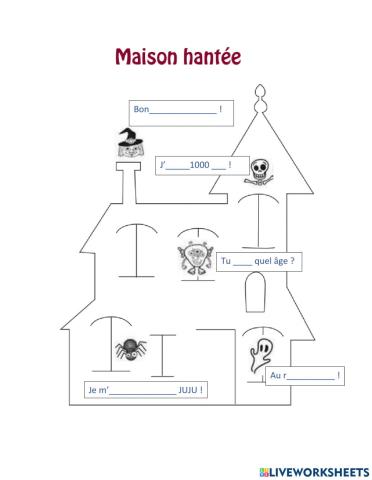 La maison hantée de Halloween