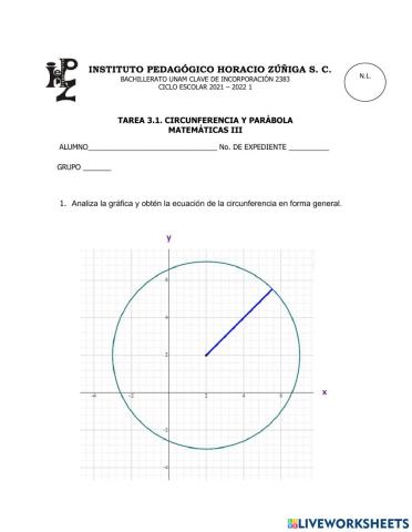 Cirunferencia y Parábola