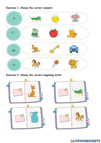 Grade 1 - Phonics K L