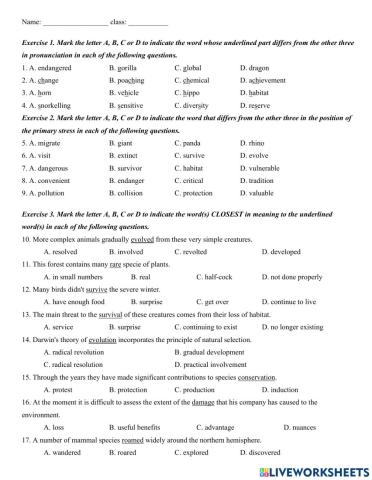 NOV 4th. unit 6. review 1