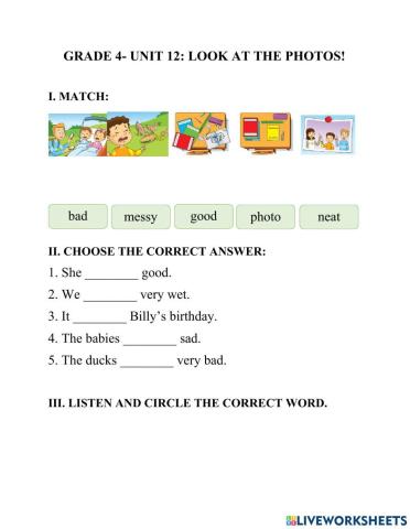 Unit 12-look at the photos!