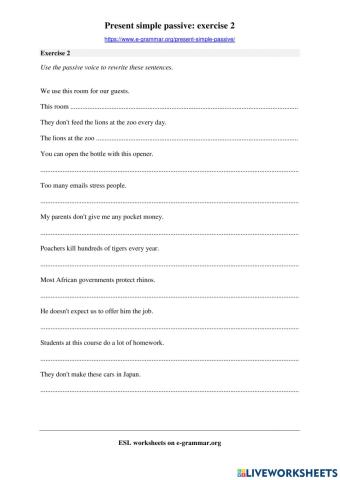 Present simple passive2