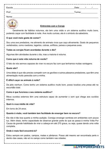 Exercicio de lingua portuguesa