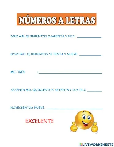 Numeros a letras