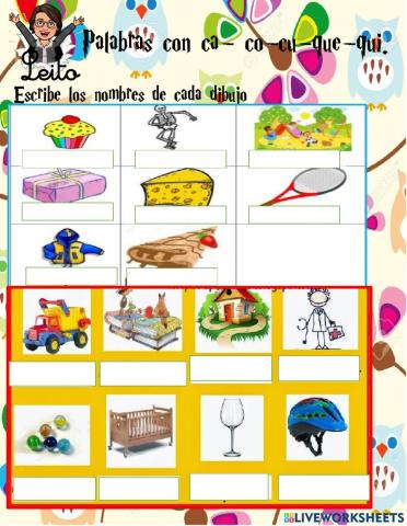 Palabras con c-qu