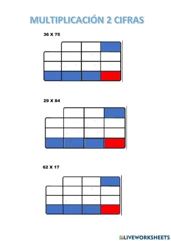 Multiplicación 2 cifras ABN