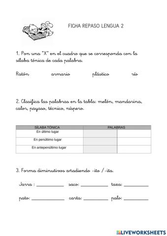Repaso lengua 2